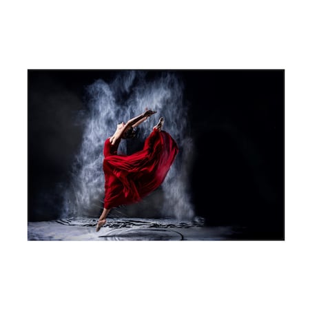 Petr Kleiner 'Red Dancing' Canvas Art, 12x19